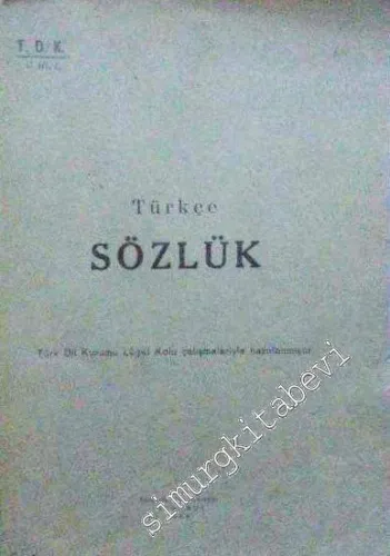 Türkçe Sözlük -        1945
