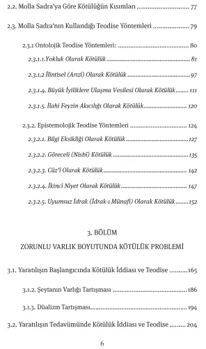 Molla Sadra Felsefesinde Kötülük Problemi ve Teodise Dr. Serhat Aktaş