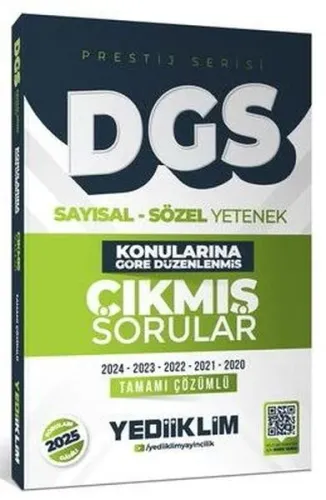 Yediiklim Yayınları 2026 DGS Prestij Serisi Sayısal Sözel Yetenek Konu
