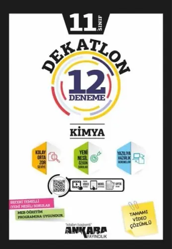 11.Sınıf Dekatlon Kimya 12 Deneme