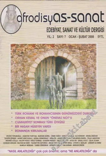 Afrodisyas Sanat Edebiyat ve Kültür Dergisi  - Sayı: 7  Cilt: 2  Yıl: 2  Ocak - Şubat