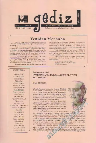 Gediz Edebiyat ve Sanat Dergisi - Sayı: 4    2  Güz