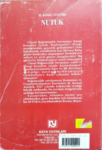 Nutuk (Söylev) Kaya Yayınları