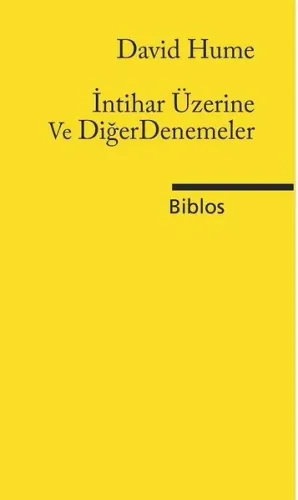 İntihar Üzerine ve Diğer Denemeler