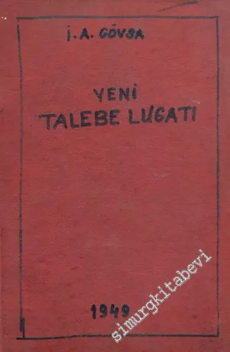 Yeni Talebe Lûgati - 1949