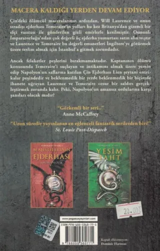 Barut Savaşı Temeraire Serisi 3 Naomi Novik Pegasus Yayıncılık %40 ind
