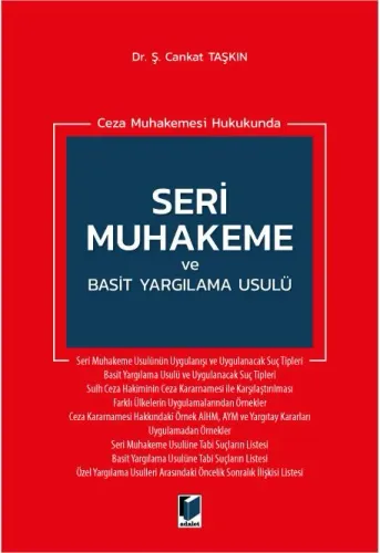 Seri Muhakeme ve Basit Yargılama Usulü