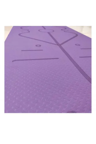 Hizalamalı Yoga ve Pilates Matı - Mor