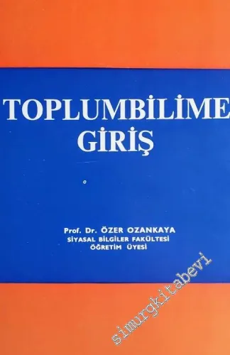 Toplumbilime Giriş -