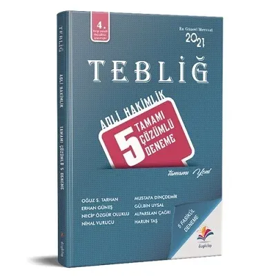 Adli Hakimlik 5 Tamamı Çözümlü Deneme