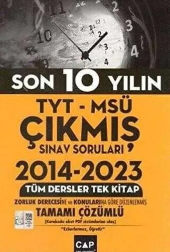 Çap Yayınları TYT MSÜ Son 10 Yılın Çıkmış Soruları