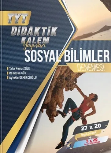 Didaktik Kalem Yayınları TYT Sosyal Bilimler 27 x 20 Denemesi
