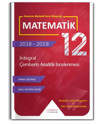 ...Derece 12. Sınıf İntegral Çemberin Analitik İncelenmesi