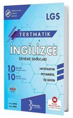 Bilinçsel Yayınları 8. Sınıf LGS İngilizce Testmatik 20 Deneme Sınavları
