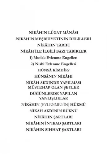 Nişan ve Nikah Ahkamı