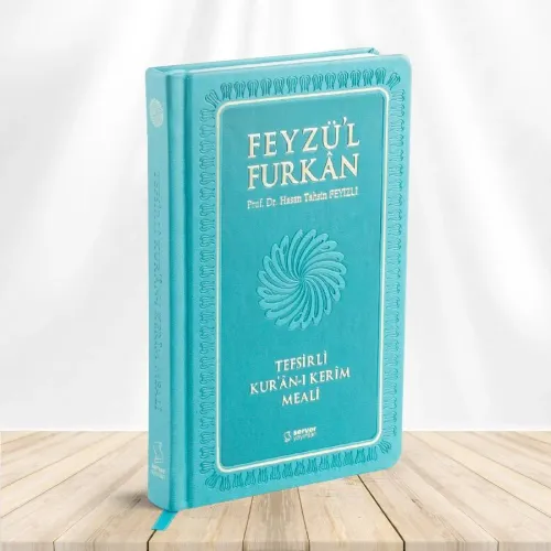 Feyzü'l Furkan Tefsirli Kuran-ı Kerim Meali Metinsiz (Büyük Boy Ciltli) Turkuaz