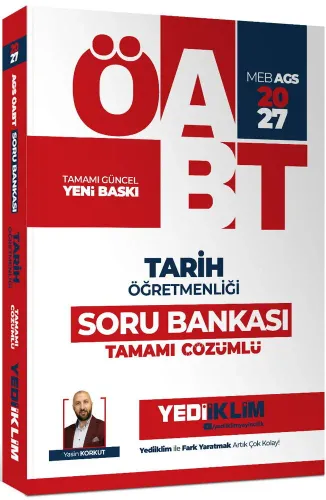 Yediiklim Yayınları 2027 MEB AGS ÖABT Tarih Öğretmenliği Tamamı Çözüml
