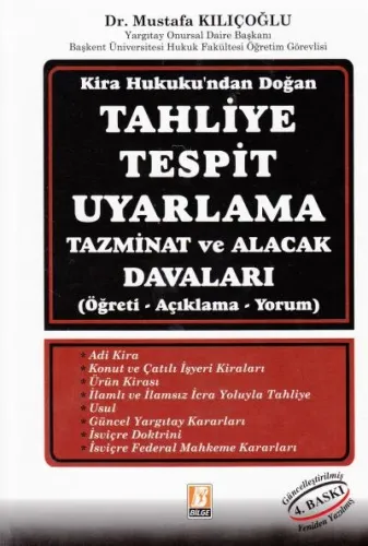 Tahliye Tespit Uyarlama Tazminat ve Alacak Davaları