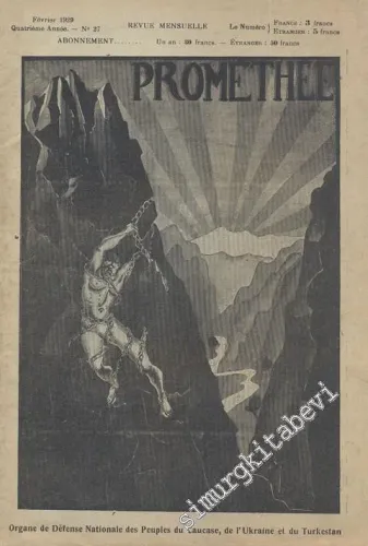 Prométhée - Organe de défense nationale des  Peuples du Caucase de l'Ukraine et du Turkestan -        1929