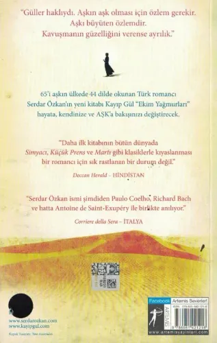 Kayıp Gül Ekim Yağmurları Serdar Özkan Artemis Yayınları %50 indirimli