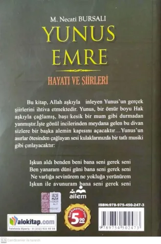 Yunus Emre Hayatı ve Şiirleri Mustafa Necati Bursalı Ailem Yayınları