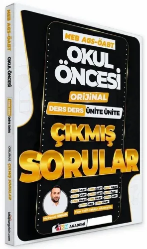 TKM Akademi 2027 ÖABT MEB-AGS Okul Öncesi Öğretmenliği Orijinal Çıkmış
