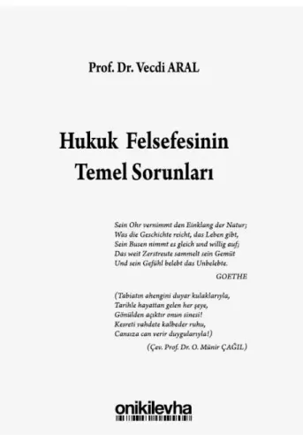 Hukuk Felsefesinin Temel Sorunları