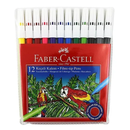Faber-Castell Keçeli Kalem 12 R. Yıkanabilir