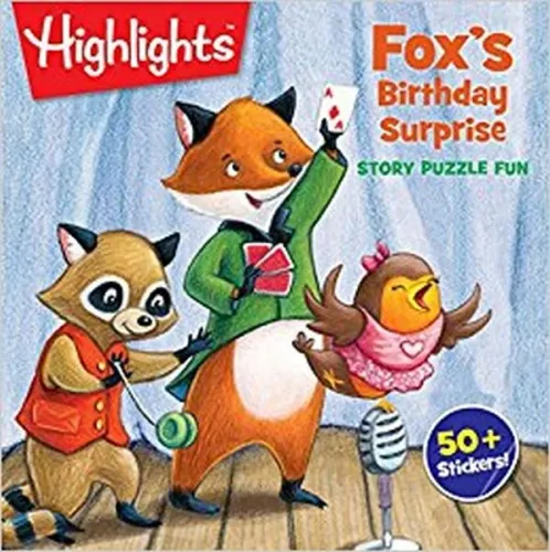 Fox's Birthday Surprise Highlights Story Puzzle Fun