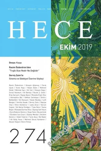 Hece Dergisi - Kayıp - Sayı: 274      Ekim
