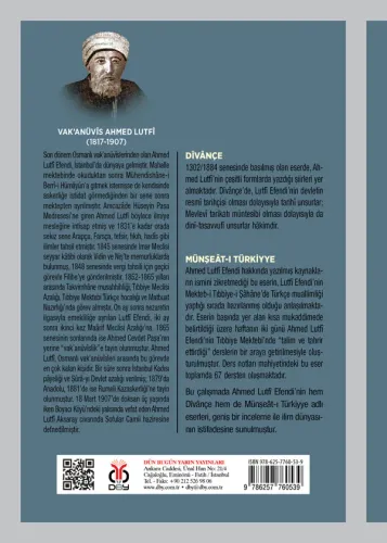 Dîvânçe ve Münşeât-ı Türkiyye Vak'anüvîs Ahmed Lutfî Dîvânçe ve Münşeât-ı Türkiyye Vak'anüvîs Ahmed Lutfî