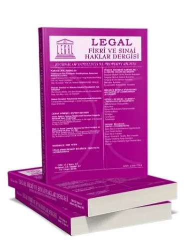 Legal Fikri ve Sınai Haklar Dergisi ( 2019 Yılı Aboneliği ) ( 2 Sayı )