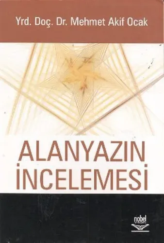 Alanyazın İncelemesi Mehmet Akif Ocak