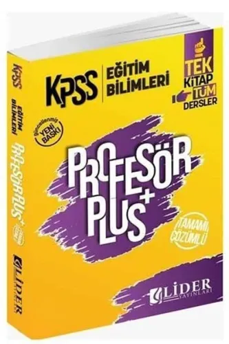 Lider KPSS Eğitim Bilimleri Profesör Çözümlü Soru Bankası 2020-YENİ Li