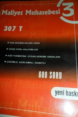 Maliyet Muhasebesi 3