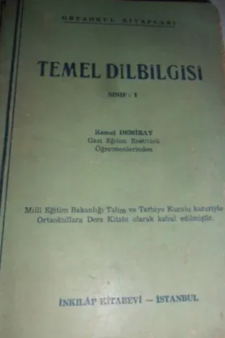 Temel Dilbilgisi Sınıf I