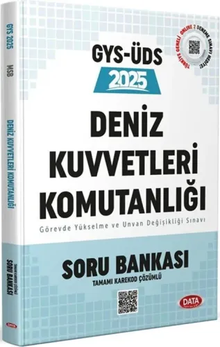 Data Yayınları 2025 Deniz Kuvvetleri Komutanlığı Personeli Görevde Yükselme Sınavı Soru Bankası (Tamamı Karekod Çözümlü)