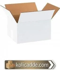 Tek Oluklu Beyaz Kutu 14x8x27 cm.