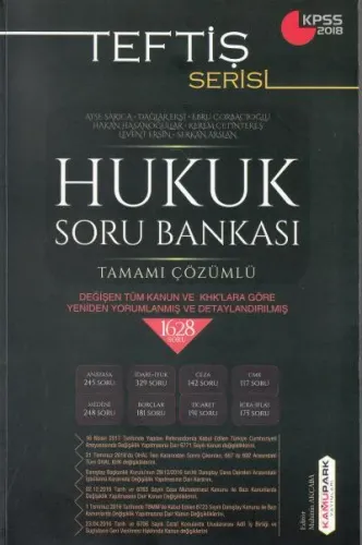 Teftiş Serisi Hukuk Soru Bankası
