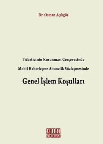 Genel İşlem Koşulları (Ciltli)