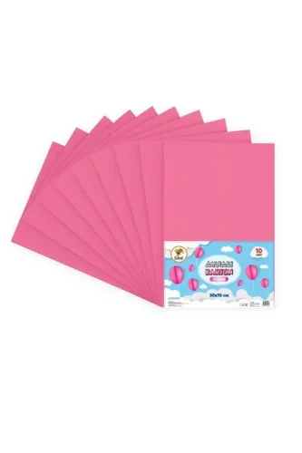 LİNO 50x70 METALİK AYNALI FON KARTONU - PEMBE