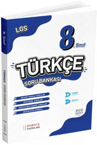 Derece Yayınları 8. Sınıf Türkçe Soru Bankası