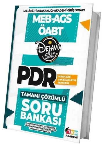 TKM Akademi 2026 ÖABT MEB-AGS Psikolojik Danışmanlık ve Rehberlik DEJAVU Soru Bankası