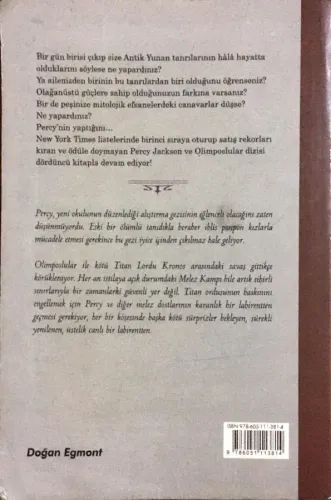Labirent Savaşı Percy Jackson ve Olimposlular 4 Rick Riordan Doğan Egm