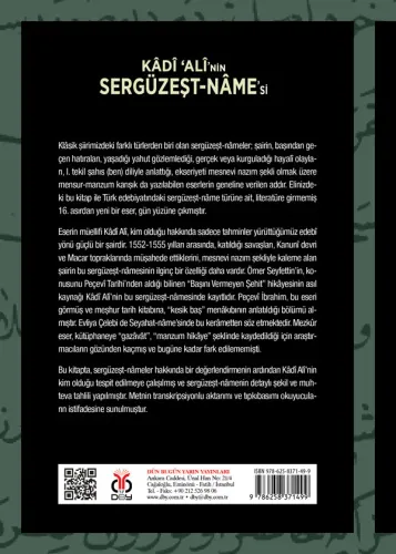 Kâdî ‘Alî'nin Sergüzeşt-nâme'si İlyas Kayaokay
