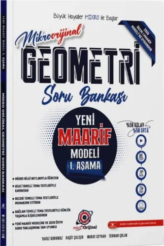 ORİJİNAL MİKRO GEOMETRİ MAARİF MODEL 1.AŞAMA SORU BANKASI