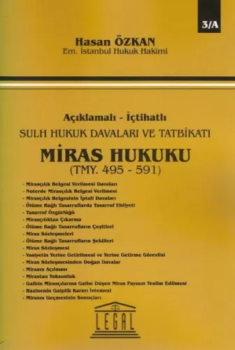 Miras Hukuku (2 Cilt)-Seri 3 Hasan Özkan