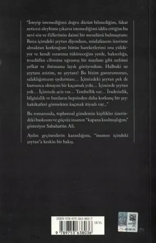 İçimizdeki Şeytan Sabahattin Ali Yapı Kredi Yayınları