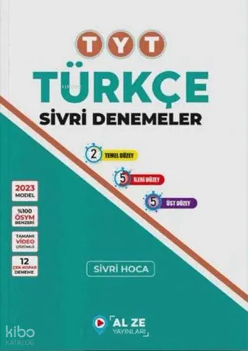 Alze Yayınları TYT Türkçe Sivri Denemeler