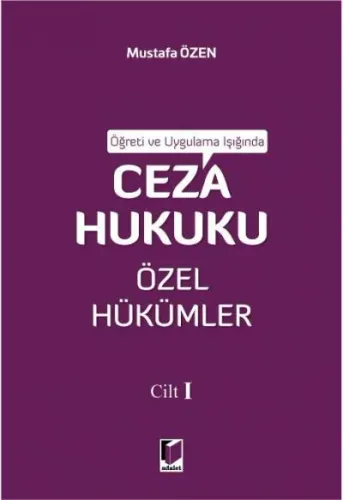 Ceza Hukuku Özel Hükümler